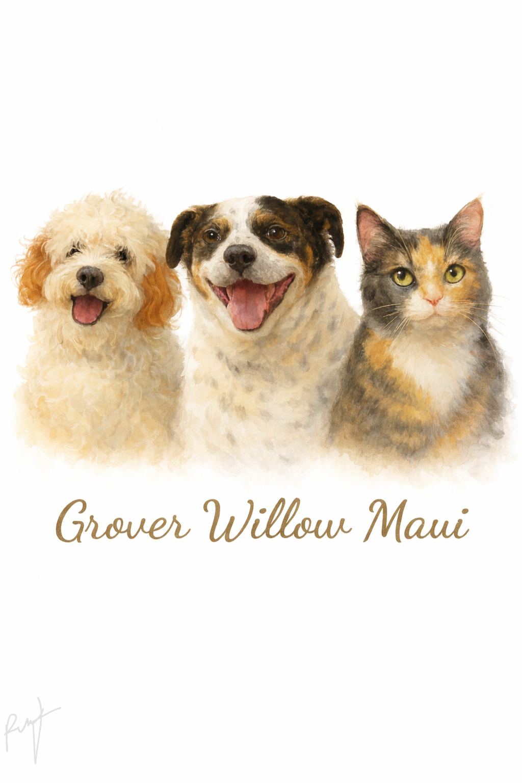 Custom Pet Portrait: Pet Memorial Art