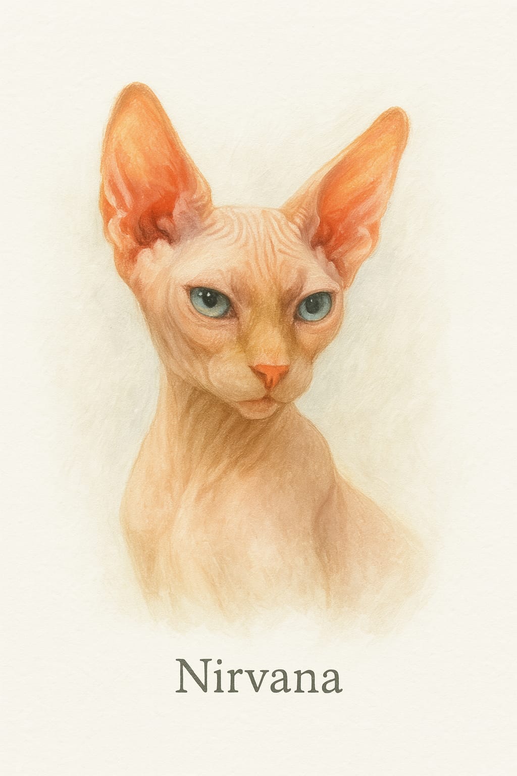 Custom Cat Portrait from Photo
