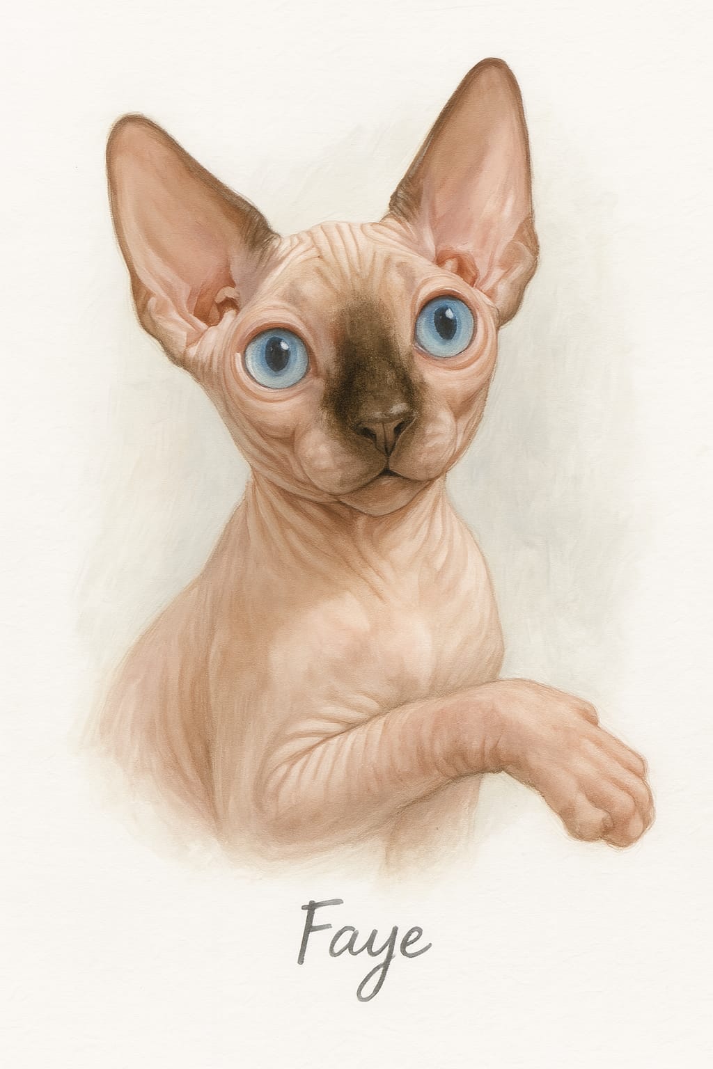 Custom Cat Portrait from Photo