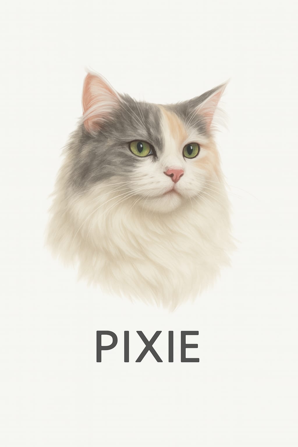Custom Cat Portrait from Photo