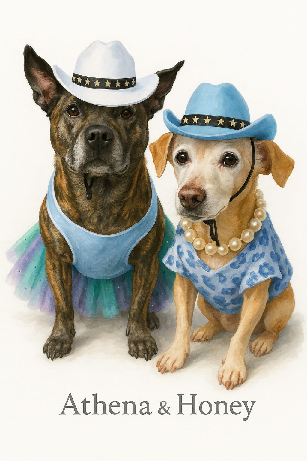 Multiple Pet Portrait from Photo