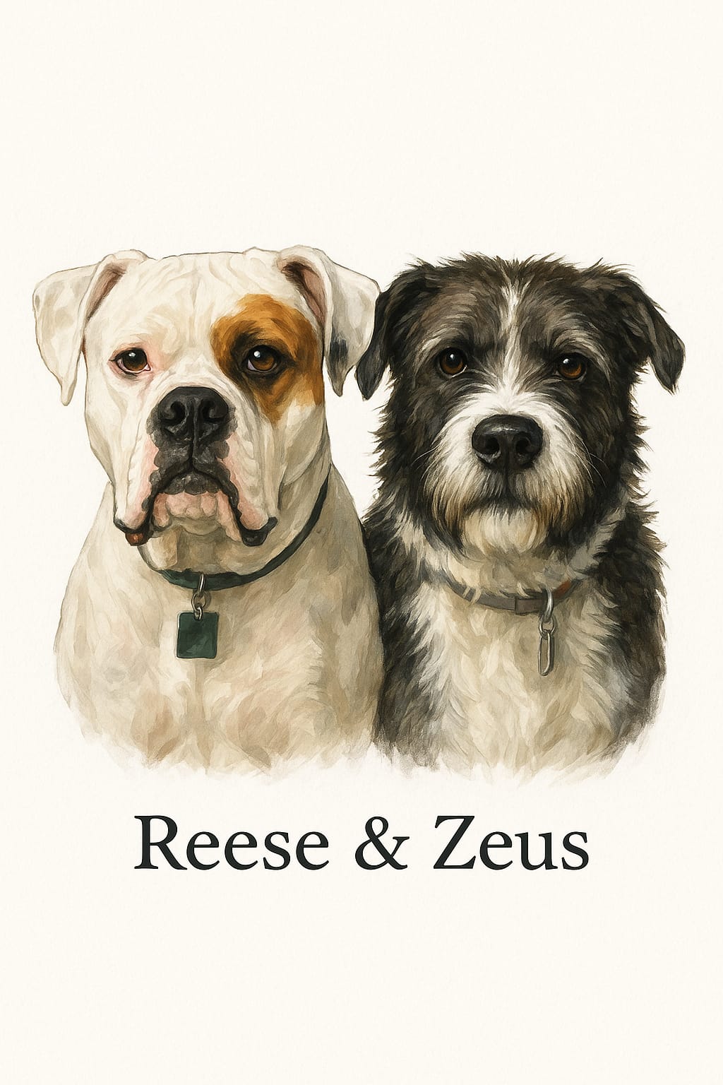 Multiple Pet Portrait from Photo