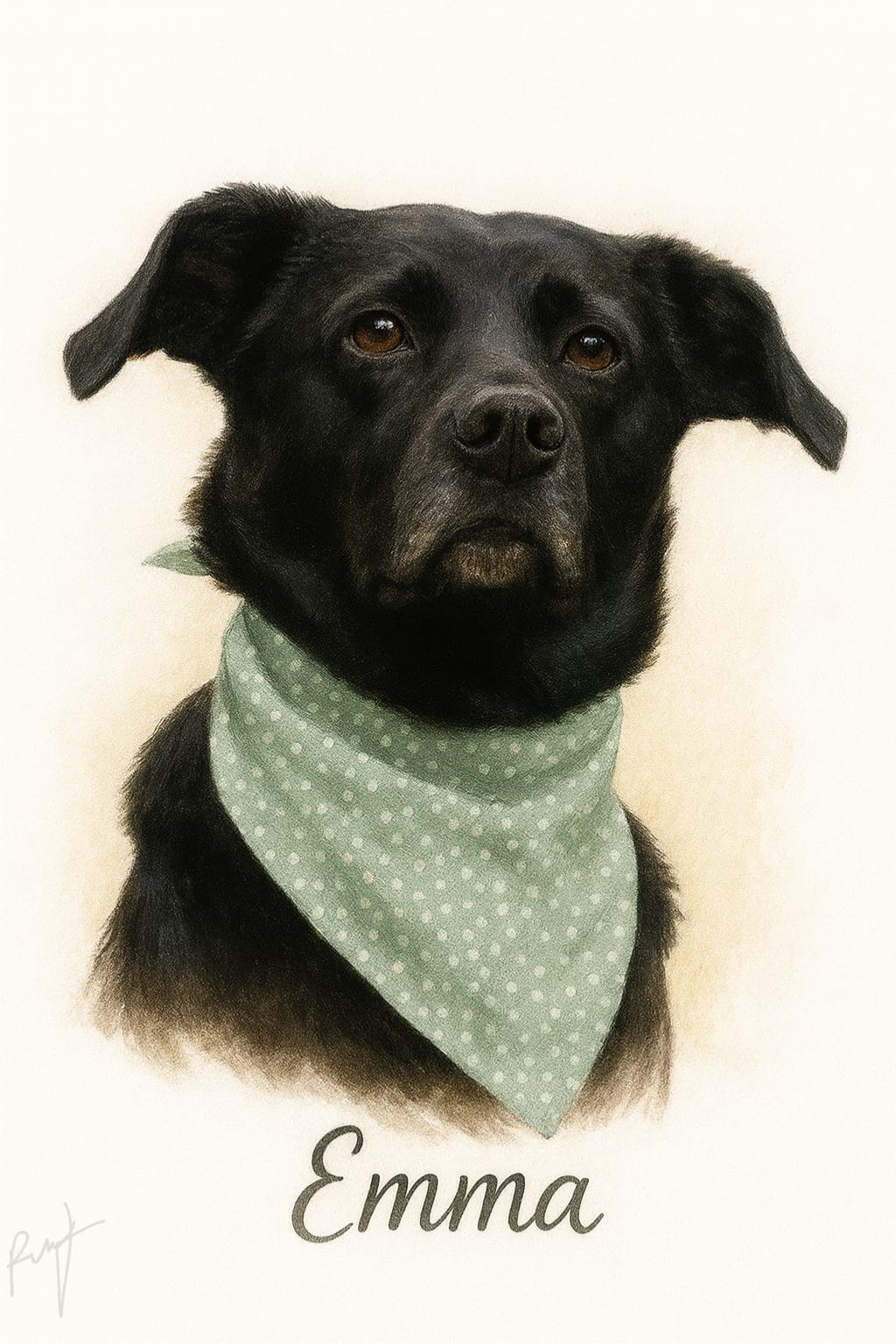 Custom Pet Portrait: Pet Memorial Art