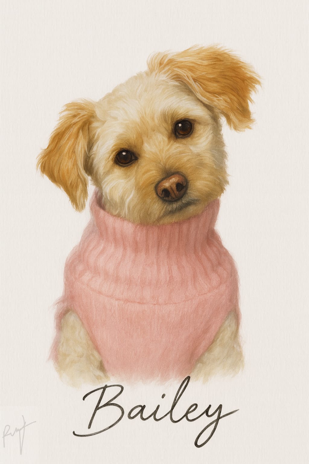 Custom Pet Portrait: Pet Memorial Art
