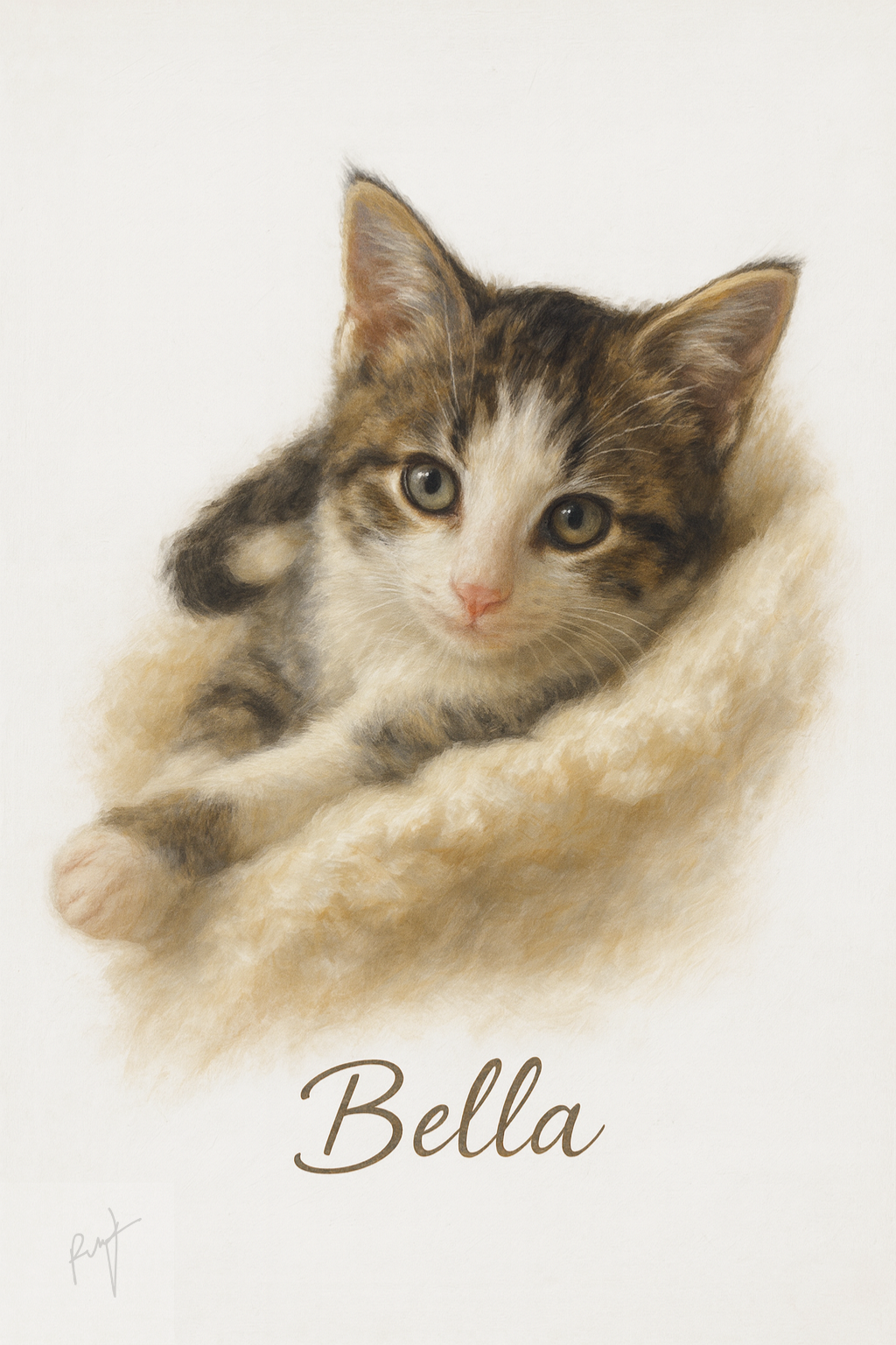 Personalized Pet Portrait: A Beautiful Artwork from Your Photo
