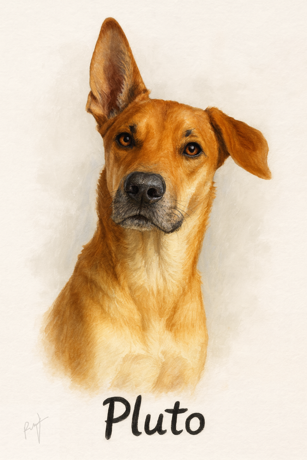Personalized Pet Portrait: A Beautiful Artwork from Your Photo